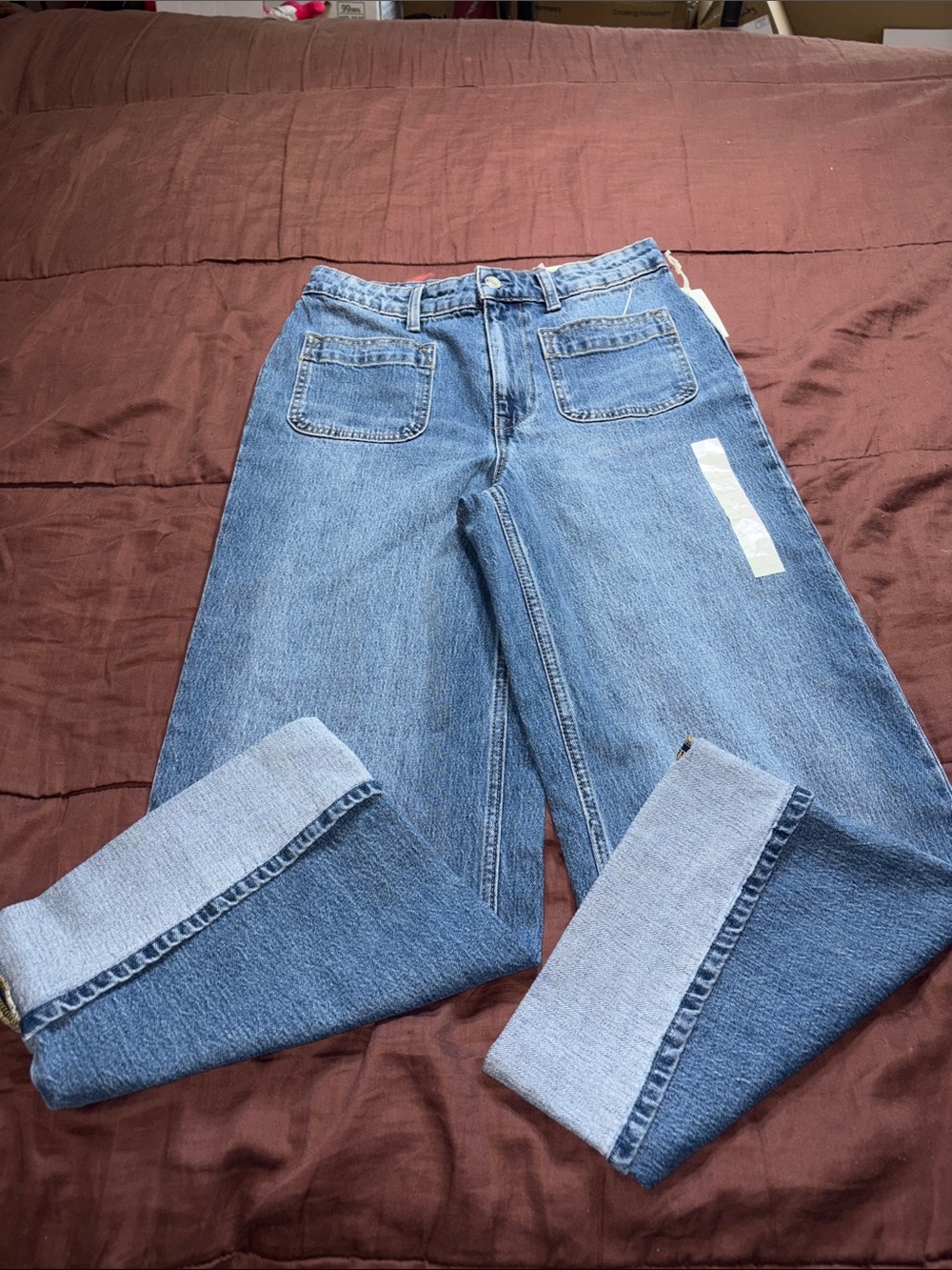 Women’s Wide Leg High Waisted Jeans by Free Assembly Brand. NWT! - Picture 10 of 16